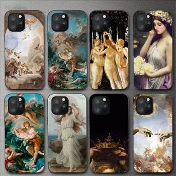 Чехол для телефона с художественной росписью в стиле Ренессанс для Iphone 11 12 Mini 13 14 Pro Xs Max X 8 7 6s Plus 5 Se Xr Shell iPhone12mini