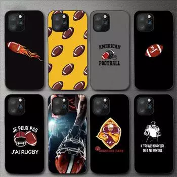 Чехол для телефона с изображением американского футбола для Iphone 11 12 Mini 13 14 Pro Xs Max X 8 7 6s Plus 5 Se Xr Shell iPhone8plus
