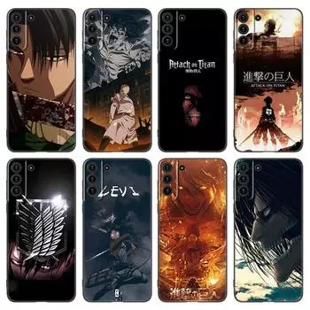 Чехол для телефона с изображением аниме «Атака Титанов» для Samsung Galaxy S20 S21 FE S22 Ultra S10 Lite S10E S9 S8 Plus S7 Edge, мягкий черный чехол из ТПУ Samsung S10E