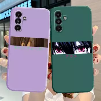 Чехол для телефона с изображением аниме «Атака Титанов» Nana Eyes для Samsung Galaxy A02 A03s A01 A71 A11 A21s A70 A31 A50 A51, квадратный жидкий чехол Samsung A01