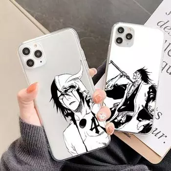 Чехол для телефона с изображением аниме «Блич» для iPhone SE 2020 SE3 2022 13 12 Mini 11 Pro 7 8 5 6 6S Plus X XR XS Max, силиконовый прозрачный чехол из ТПУ 6Plus and 6sPlus