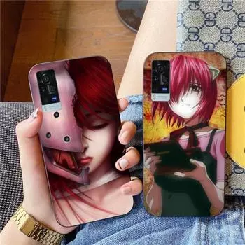 Чехол для телефона с изображением аниме девушки Elfen Lied для VIVO Y95 Y93 Y31 Y20 V19 V17 V15 Pro X60 NEX, мягкий черный чехол для телефона VIVO Y95