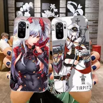 Чехол для телефона с изображением аниме девушки Atago Azur Lane для Xiaomi 12 11T 10 9 Redmi Note 11 10 10S Pro Redmi 9 9A 8, прозрачный чехол для телефона Xiaomi 12-12X