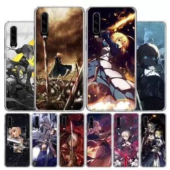 Чехол для телефона с изображением аниме Fate Zero Stay Night Sabre для Huawei P30 P20 P10 P40 P50 Pro Mate 20 40 30 10 Lite, популярные Fundas Art Huawei P40
