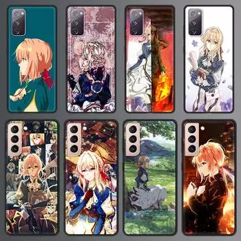 Чехол для телефона с изображением аниме «Фиолетовый Evergarden» для Samsung Galaxy S20 FE S21 Ultra S20 S10 S9 Plus S10E S8, мягкая силиконовая задняя крышка Samsung S20