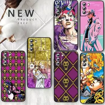 Чехол для телефона с изображением аниме JoJo Jotaro Kujo для Samsung S23 S22 S21 S20 S10 S8 Note 20 A9 A73 A71 A53 A33 Ultra Plus FE черный Samsung S8