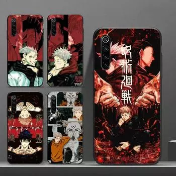 Чехол для телефона с изображением аниме Jujutsu Kaisen Gojo Satoru для Realme GT 2 9i 8i 7i Pro X50 X2 C21 C20 C11 C3, мягкий черный чехол для телефона Realme GT 2 Pro