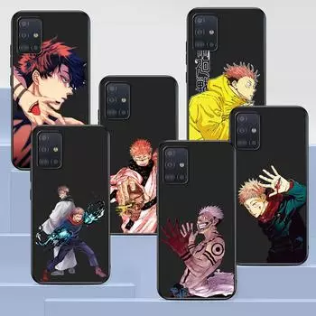 Чехол для телефона с изображением аниме Jujutsu Kaisen для Samsung Galaxy A12 A52 A51 A32 A21s A71 A02s A22 A31 A72 A41 A02 A42 A01 A03, черный чехол из ТПУ Samsung A01