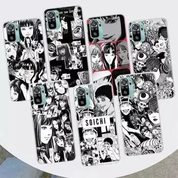 Чехол для телефона с изображением аниме Junji Ito Terror Horror для Xiaomi Redmi Note 10 Pro Max 10S 9 9S 9T 8 8T 11T 11S 11 5G 11E 7 6 5 4X Coque Cove Redmi Note 10S