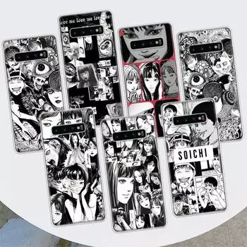 Чехол для телефона с изображением аниме Junji Ito Terror Horror для Samsung Galaxy S10 Plus S20 FE S21 S22 Ultra S10E S9 S8 + S6 S7 Edge Lite Shell Coq Samsung S10