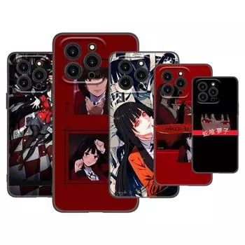 Чехол для телефона с изображением аниме Kakegurui для Apple iPhone 13 12 Mini 11 Pro XS Max X XR 8 7 6S 6 Plus SE 2020 5S 5, мягкий черный чехол из ТПУ iPhone 13 Pro Max