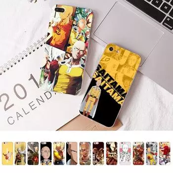 Чехол для телефона с изображением аниме ONE PUNCH MAN для iPhone 15 8 7 6 6S Plus X SE 2020 XR XS 14 11 12 13 Mini Pro Max мобильный чехол iPhone 12pro max