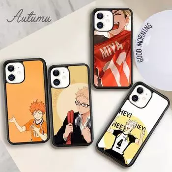 Чехол для телефона с изображением аниме Oya Oya Oya Haikyuu для iPhone 11 12 13 14 Pro Max mini XR XS SE 2020 6S 7 8 Plus Samsung Galaxy S21 S22 iPhone 6plus