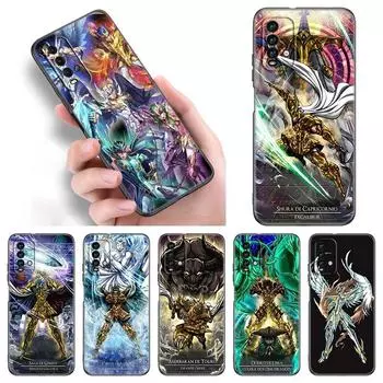 Чехол для телефона с изображением аниме Saint-Seiya для Xiaomi Redmi Note 11 10 9 8 Pro 11T 5G 10T 10S 9S 9T 9i 9C 9A 8T, мягкий черный чехол из ТПУ Redmi 8