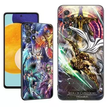 Чехол для телефона с изображением аниме Saint-Seiya для Samsung A13 A22 A24 A32 A23 A25 A34 A35 A52S A53 A54 A55 A73 5G A12 A14 A15 A31 A33 A50 A51 A72 Samsung A13 5G