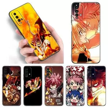 Чехол для телефона с изображением аниме «Сказочный хвост» для Xiaomi Redmi Note 11 10 9 8 Pro 11T 5G 10T 10S 9S 9T 9i 9C 9A 8T, мягкий черный чехол из ТПУ Redmi 8