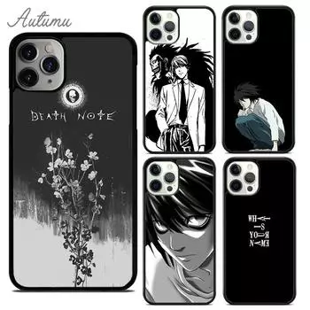 Чехол для телефона с изображением аниме «Тетрадь смерти» для iPhone 11 12 13 14 Pro Max mini X XR XS SE 2020 5 6S 7 8 Plus Samsung Galaxy S21 S22 iPhone 6plus