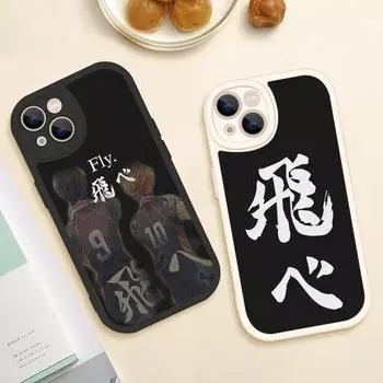 Чехол для телефона с изображением аниме «Волейбол Haikyuu» для Iphone 14 13 11 12 Pro MAX 13 12 MiNi 7 8plus 14 13 11 PRO X XS 12 11 XR, чехлы из овечьей кожи 13 pro max
