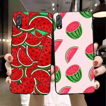 Чехол для телефона с изображением арбуза и летних фруктов для Honor 70 50 20 7S X9 X8 X7 Magic 4 3 Pro, мягкий черный чехол для телефона Honor 70