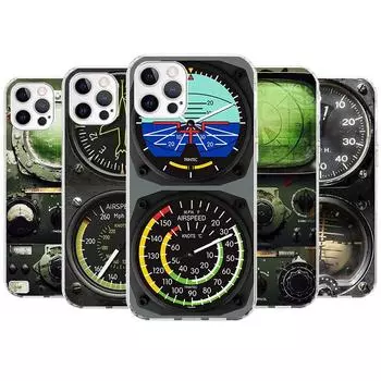 Чехол для телефона с изображением авиационного самолета, вертолета, кабины приборов, для Apple iPhone 11 12 13 15 14 Pro 7 XR X XS Max 8 Plus + Mini SE C iPhone XS Max