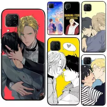 Чехол для телефона с изображением банановой рыбы для Huawei P40 Lite P20 P30 Pro Nova 5T P Smart Z 2019 2021 Honor 50 10i 8X 9X Huawei P20
