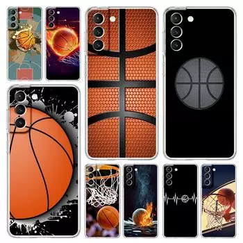 Чехол для телефона с изображением баскетбольной корзины для Samsung Galaxy S22 5G S20 Ultra S21 FE 5G S10E S9 S8 S10 Plus Note 20 10, прозрачный чехол Samsung S8