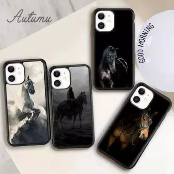 Чехол для телефона с изображением бегущей лошади и животного для iPhone 11 12 13 14 Pro Max mini X XR XS SE 2020 6S 7 8 Plus Samsung Galaxy S21 S22 iPhone 6plus