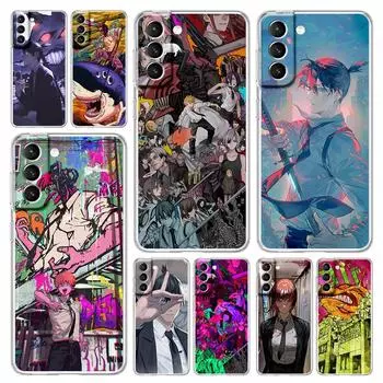 Чехол для телефона с изображением человека-бензопилы для Samsung Galaxy S22 5G S20 Ultra S21 FE 5G S10E S9 S8 S10 Plus Note 20 10, прозрачная силиконовая задняя крышка Samsung S8