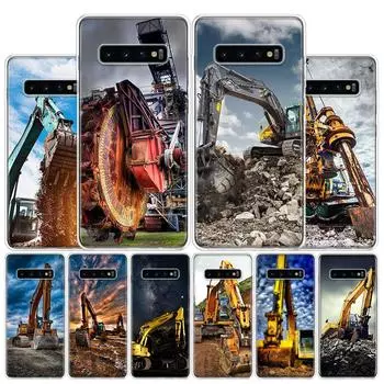 Чехол для телефона с изображением человека-бульдозера для экскаваторов и машин Samsung Galaxy S10 Plus S20 FE S21 S22 Ultra S10E S9 S8 + S7 Edge J4 Samsung S10