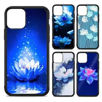 Чехол для телефона с изображением цветка лотоса, силиконовый чехол из ПК+ТПУ для iPhone 11 12 13 Pro Max 8 7 6 Plus X SE XR, жесткие чехлы iphone 14