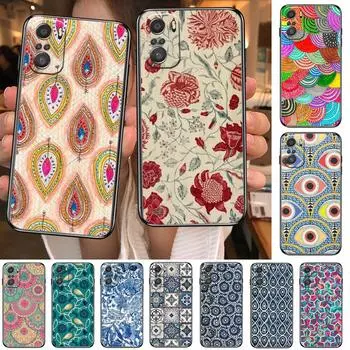 Чехол для телефона с изображением цветов бананового листа для xiaomi redmi 11 Lite pro Ultra 10 9 8 MIX 4 FOLD 10T, черный силиконовый чехол Prett Redmi 7