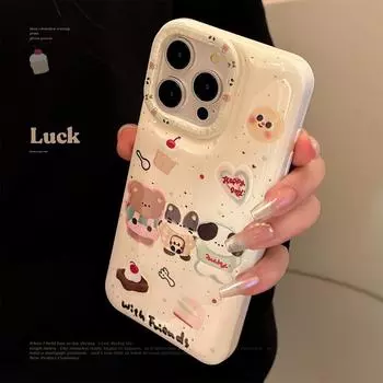 Чехол для телефона с изображением десертного животного для iPhone 11/12/13/14/15 15promax