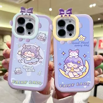 Чехол для телефона с изображением девушки-феи с изображением монстра, мягкий защитный чехол для телефона с линзами для Xiaomi Redmi Redmi 10