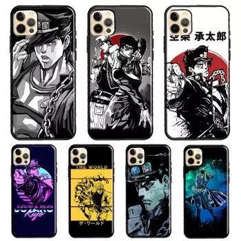 Чехол для телефона с изображением Джотаро Куджо и Дио Джоджо в стиле аниме для iPhone XR X XS MAX SE 2020 6S 7 8 Plus 12 Mini 11 13 Pro Max iPhone 5 5S SE
