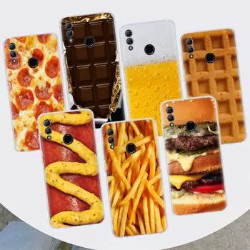 Чехол для телефона с изображением еды, картофеля фри, пива, сыра, для Huawei Y5 Y6 Y7 Y9S P Smart Z 2021 2019 Honor 10 Lite 9 20 9X 8S 8X 8A Pro 20 Huawei Y5 2019
