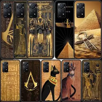 Чехол для телефона с изображением египетского фараона для Xiaomi Redmi Note 12 Plus 12S 11 11T Pro 5G 11E 11S 4G 10 10S 9 9S 9T 8 8T 7 6 5 Note 11 Pro (Global)