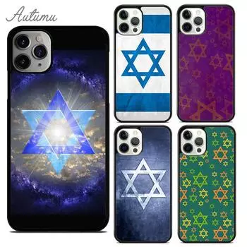 Чехол для телефона с изображением еврейской звезды Давида для iPhone 11 12 13 14 Pro Max mini X XR XS SE 2020 6S 7 8 Plus Samsung Galaxy S21 S22 iPhone 6plus