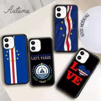 Чехол для телефона с изображением флага и герба Кабо-Верде для iPhone 11 12 13 14 Pro Max mini XR XS SE 2020 6S 7 8 Plus Galaxy S21 S22 iPhone 6plus