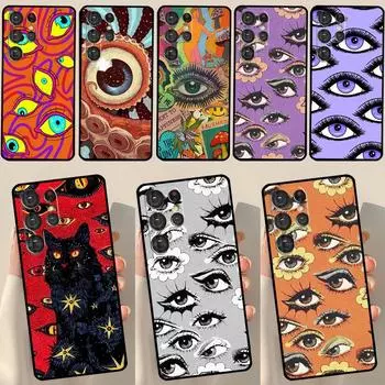 Чехол для телефона с изображением глаза для Samsung Galaxy S23 S21 S22 Ultra S8 S9 S10 Note 10 Plus S20 FE Galaxy S10 Plus