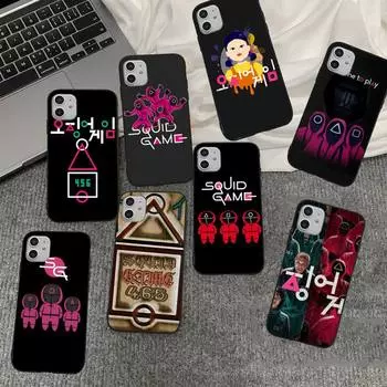 Чехол для телефона с изображением кальмара для Iphone 11 12 13 Mini Pro Xs Max 8 7 6 6s Plus X 5S Se 2020 Xr For iphone 6 6s