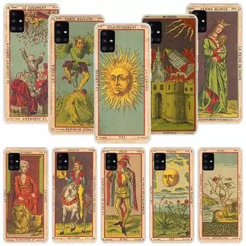 Чехол для телефона с изображением карт Таро для Samsung Galaxy A12 A22 A32 A42 A52 A72 A51 A71 5G A41 A31 A21 A02S M12 M21 M31 M30S Samsung A12 5G