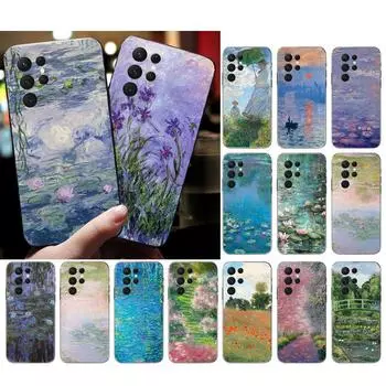 Чехол для телефона с изображением картины Клода Моне для Samsung A52S A21S A33 A23 A13 A14 A32 A52 A53 A54 A51 A71 A15 A53 5G