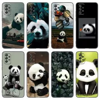 Чехол для телефона с изображением китайского медведя панды для Samsung A04 A21 A30 A50 A52 S A13 A14 A22 A23 A32 A53 A73 5G A11 A12 A31 A33 A51 A70 A71 A72 Samsung A04 4G