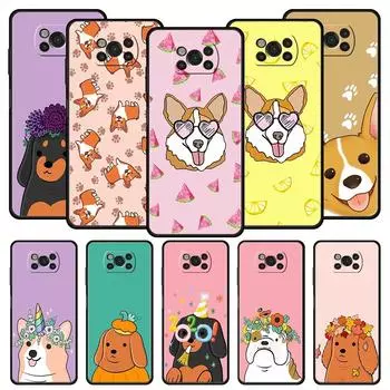 Чехол для телефона с изображением кокер-спаниелей и собак для Xiaomi Poco X6 X5 Pro X4 X3 NFC F5 Pro F4 F3 GT M5 M4 Pro 5G M3 C51 C50 Poco F5