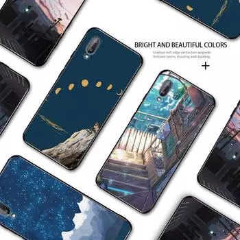 Чехол для телефона с изображением комикса, павильона на берегу моря, городской улицы, сумеречного пейзажа Samsung A01