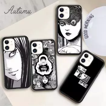 Чехол для телефона с изображением комиксов ужасов junji ito Tomie Tees для iPhone 11 12 13 14 Pro Max mini XR XS SE 2020 6S 7 8 Plus Samsung S21 S22 iPhone 6plus