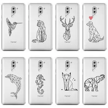 Чехол для телефона с изображением кошки, собаки, лисы, слона и оленя для Huawei Honor 4X 5A 5X 6 6X, мягкая силиконовая задняя крышка для Huawei Honor 4C 5C 6C 6A Pro Honor 4C