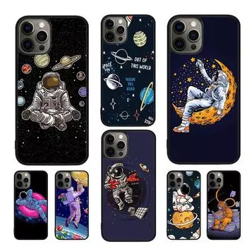 Чехол для телефона с изображением космического астронавта для iPhone 11 12 13 14 Pro Max mini XR XS SE 2020 6 7 8 Plus Samsung S21 S22 Coque Funda iPhone 6plus