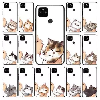 Чехол для телефона с изображением кота без поцелуев для Google Pixel 7 Pro 7 6A 6 Pro 5A 4A 3A Pixel 4 XL Pixel 5 6 4 3 XL 3A XL 2 XL Google Pixel 2