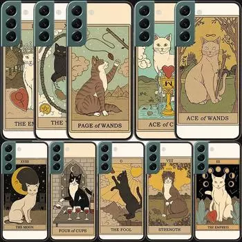 Чехол для телефона с изображением кота Таро для Samsung A02 A03 A03S A04 A04S Galaxy A55 A35 A25 A15 S10 Lite A9 A8 A7 A6 Plus A90 A80, прозрачный чехол из ТПУ Samsung A25 5G